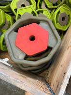 10 x 10 kg reebok 30 mm halter schijven  gewichten, Ophalen, Gebruikt, Schijven, Reebok