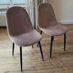 Eetkamerstoelen oudroze, Huis en Inrichting, Ophalen, Overige materialen, Gebruikt, Twee