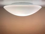 Prachtige vintage plafondlamp van Deknudt melkglazen kap, Huis en Inrichting, Ophalen of Verzenden, Gebruikt, Glas