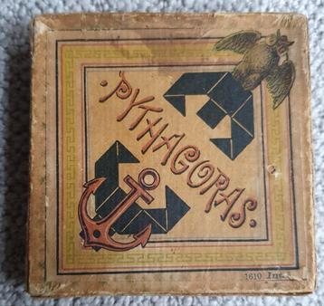 Antiek Pythagoras Puzzelspel  +-1900 beschikbaar voor biedingen