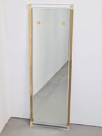 Vintage messing plexiglas pas / hal spiegel ‘70 goud italie, Huis en Inrichting, Woonaccessoires | Spiegels, Minder dan 50 cm