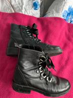 Stoere Gabor leren boots maat 38,5, Zwart, Lage of Enkellaarzen, Gabor, Ophalen of Verzenden