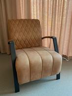 Fauteuil  geschuurd leer cognac, Huis en Inrichting, Fauteuils, Ophalen of Verzenden, Gebruikt, 75 tot 100 cm, Leer