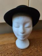 Vintage dames hoed zwart, Antiek en Kunst, Ophalen of Verzenden