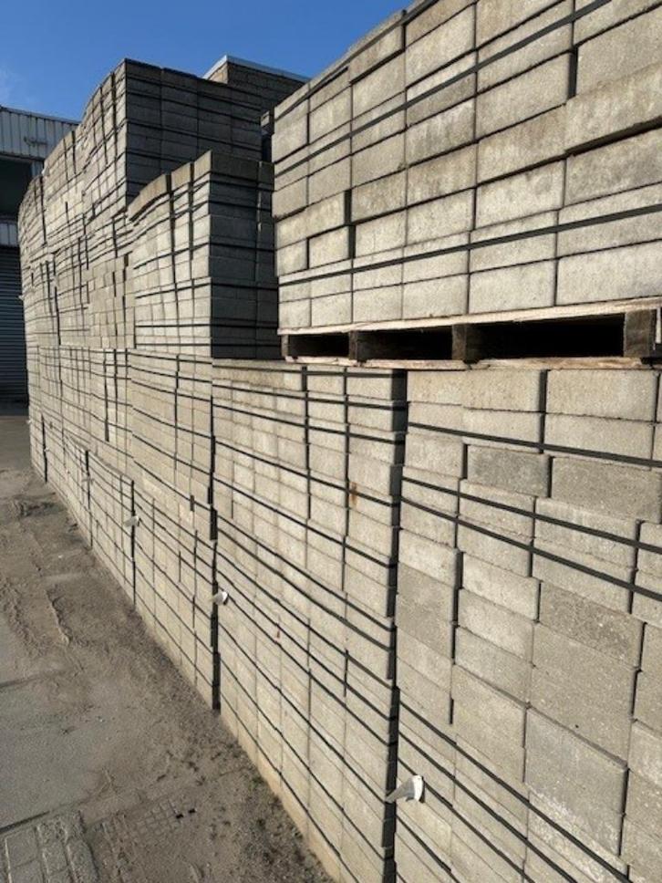 Dubbelklinkers grijs nieuw AANBIEDING (P03), Tuin en Terras, Tegels en Klinkers, Nieuw, Klinkers, Beton, 10 m² of meer, Ophalen