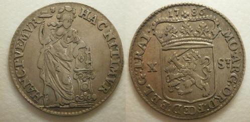 PD10509 Utrecht ½ Gulden zilver 1786, Postzegels en Munten, Munten | Nederland, Losse munt, ½ gulden, Vóór koninkrijk, Zilver