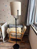 Industriële Kwantum staande lamp met beige kap, Huis en Inrichting, Ophalen, Zo goed als nieuw, Metaal, 150 tot 200 cm
