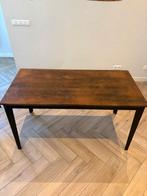 Prachtige Eettafel, Dutchbone, Teakhout, Industrieel met een modern design., Zo goed als nieuw, Vier personen