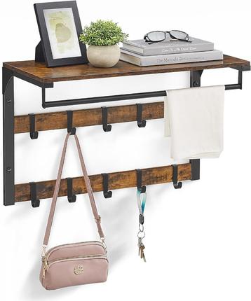 Kapstok-Wandgarderobe, met plank-30 x 65 x 42 cm beschikbaar voor biedingen