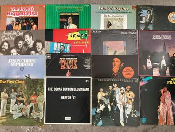 Pop rock disco verzameling stapel collectie platen elpees beschikbaar voor biedingen