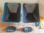 2 x Helinox chair stoeltje camping fietsreis bikepacking, Ophalen of Verzenden, Gebruikt, Campingstoel