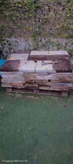 Gratis af te halen grindtegels 60cm x 40cm 58 stuks, Ophalen, Gebruikt, 10 m² of meer, Beton