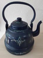 Emaille keteltje, beschilderd, Antiek en Kunst, Antiek | Emaille, Ophalen of Verzenden