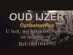 Ophaalservice oudijzer en metalen, Tickets en Kaartjes, Evenementen en Festivals, Eén persoon
