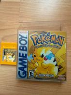 Pokemon Yellow Gameboy met doos!, Spelcomputers en Games, Games | Nintendo Game Boy, Gebruikt, 1 speler, Ophalen of Verzenden