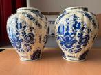 2 vazen/potten delftsblauw, Antiek en Kunst, Antiek | Keramiek en Aardewerk, Ophalen of Verzenden