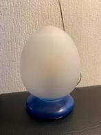 Jaren 80 egg lamp glas 1 geheel, Huis en Inrichting, Lampen | Tafellampen, Ophalen of Verzenden, Glas, Minder dan 50 cm