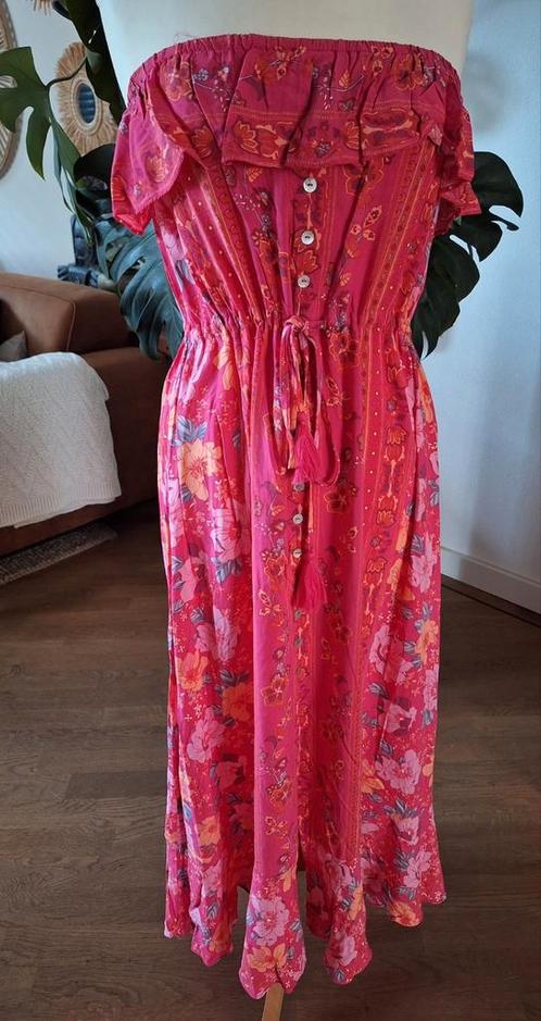 Nieuw! Prachtige strapless zomerjurk Kilky, S/M, Kleding | Dames, Jurken, Nieuw, Maat 36 (S), Roze, Onder de knie, Ophalen of Verzenden