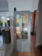 Glas en lood binnendeur, Ophalen of Verzenden, Glas, Binnendeur, 200 tot 215 cm