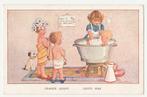 Kinderen gaan in bad.   Illustrateurs., Verzenden, 1920 tot 1940, Ongelopen, Overige thema's