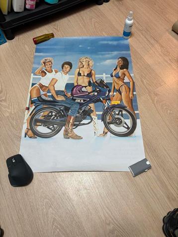 Originele Honda MB5 Poster - Jaren '80 Bromfiets Reclame beschikbaar voor biedingen