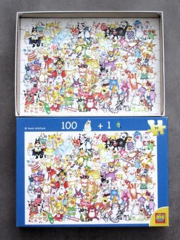 ZGAN Puzzle One Hundred Cats And a Fish - katten vis puzzel beschikbaar voor biedingen