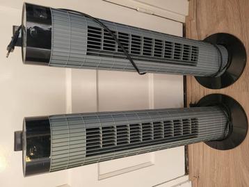 Twee toren ventilatoren  beschikbaar voor biedingen