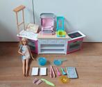 Barbie klei keuken speelset, Kinderen en Baby's, Speelgoed | Poppen, Ophalen of Verzenden, Zo goed als nieuw, Barbie