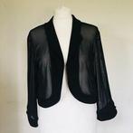 Ribkoff semitransparante bolero zwart chiffon maat 42, Verzenden, Zwart, Maat 42/44 (L), Zo goed als nieuw