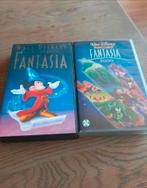 Disney Fantasia en Fantasia 2000 videoband., Cd's en Dvd's, Alle leeftijden, Ophalen of Verzenden, Gebruikt, Tekenfilms en Animatie