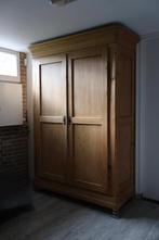 Antieke Duitse grenen hangkast – 19e eeuw, Antiek en Kunst, Antiek | Meubels | Kasten, Ophalen