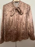 Retro satijnen blouse, Kleding | Dames, Blouses en Tunieken, Ophalen of Verzenden, Zo goed als nieuw, Maat 38/40 (M), Roze