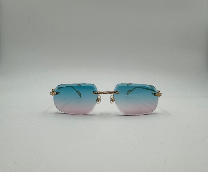 Cartier ct bril blauw roze, Sieraden, Tassen en Uiterlijk, Zonnebrillen en Brillen | Heren, Nieuw, Bril, Overige merken, Overige kleuren