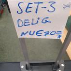 Nieuw stof koffers 3 delig set zwart m, 76x67x55cm nu€75,, Wieltjes, Hard kunststof, Nieuw, Ophalen of Verzenden