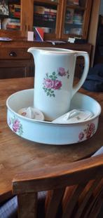 Mooie antieke lampetset P. Regout Maastricht – rozenmotief, Antiek en Kunst, Antiek | Keramiek en Aardewerk, Ophalen