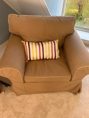 Beige hoes Ektorp stoel IKEA