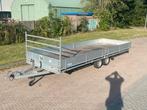 Hulco Tandemasser plateauwagen Aanhanger 6,10 x 2,10, Auto diversen, Aanhangers en Bagagewagens, Ophalen, Gebruikt