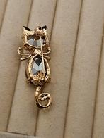 Antiek stijl broche met kat., Sieraden, Tassen en Uiterlijk, Broches, Info@SlatsAntiek.nl, Overige materialen, Vof Slats Antiek