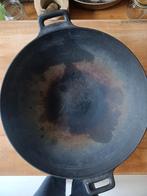 Wok, Ophalen of Verzenden, Gebruikt, Gietijzer, Wok
