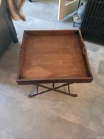 TE KOOP BIJZETTAFEL zwaar met grote dienblad, Huis en Inrichting, Woonaccessoires | Dienbladen, Ophalen, Gebruikt, Hout