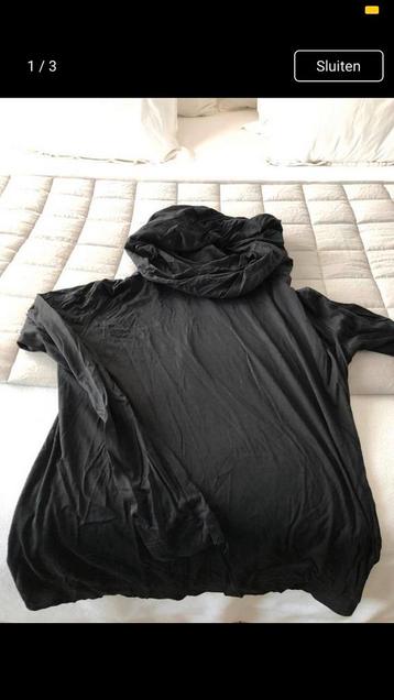 CORA KEMPERMAN TRUI SWEATER HOOFIE ZWART XL beschikbaar voor biedingen
