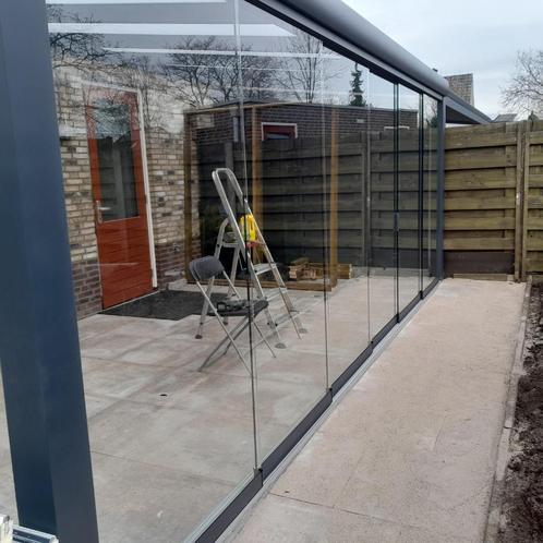 Glazen schuifwanden voor overkapping tuinkamer serre veranda, Huis en Inrichting, Overige Huis en Inrichting, Nieuw, Ophalen