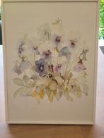 Aquarel print van prachtige viooltjes: 30 x 40 cm, Ophalen of Verzenden