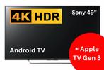Sony Bravia 49” 4K HDR Android TV + Apple TV, Ophalen of Verzenden, 4k (UHD), Smart TV, Gebruikt
