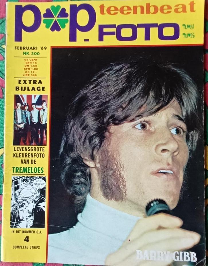 POPFOTO/ feb '69/ BARRY GIBB/ SUPREMES/ MICK JAGGER/ LENNON, Verzamelen, Tijdschriften, Kranten en Knipsels, Tijdschrift, Nederland