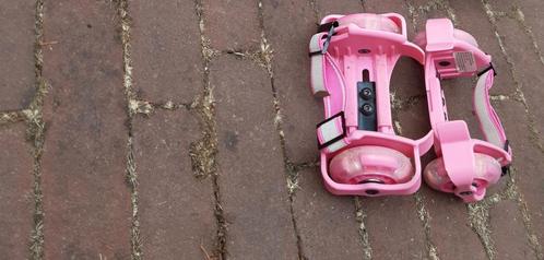 Flikkerende roze wieltjes voor onder schoenen, Kinderen en Baby's, Speelgoed | Buiten | Rolschaatsen, Gebruikt, Verstelbaar, Ophalen