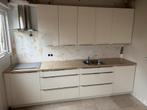 Nette hoogglans moderne rechte keuken inclusief appratuur, Huis en Inrichting, Keuken | Complete keukens, Ophalen, Gebruikt, Wit