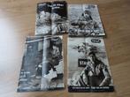 4 stuks De Spiegel, Watersnoodramp 1953, nrs 20, 21, 22, 23, Verzenden, 1940 tot 1960, Nederland, Tijdschrift