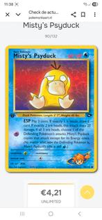 Misty,s Psyduck 90/132, Hobby en Vrije tijd, Verzamelkaartspellen | Pokémon, Ophalen of Verzenden, Nieuw, Losse kaart