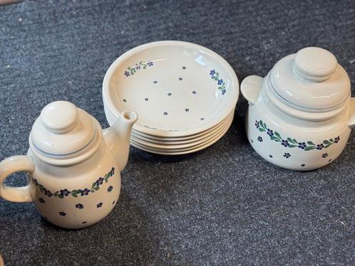 Servies compleet handgeschilderd, Antiek en Kunst, Antiek | Servies compleet, Ophalen